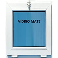 ECO-BLU V07M Ventana Pvc Baño 500x600 Golpete Abatible Climalit Mate- Blanco